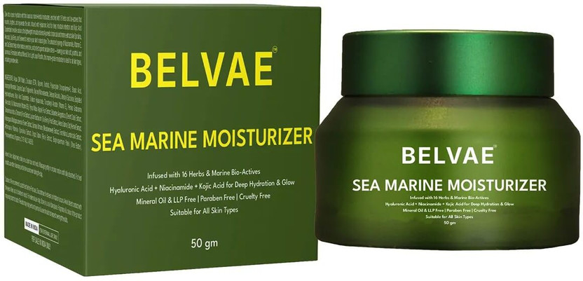 Belvae Sea Marine Face Moisturizer with 16 Herbs & Marine Bio Actives(50 g)