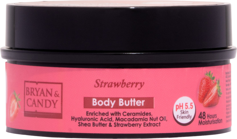 Bryan Bryan & Candy Strawberry Body Butter | Ph5.5 Skin Friendly | 72hrs Moisturization(200 g) - Flipkart Deal