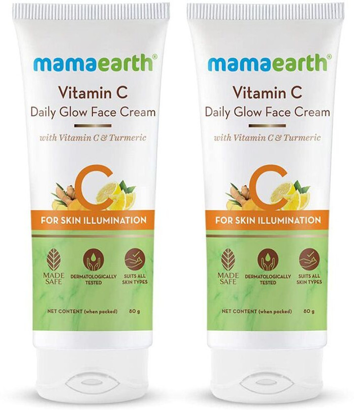 Mamaearth Daily Glow Face Cream With Vitamin C & Turmeric for Skin Illumination(160 g)