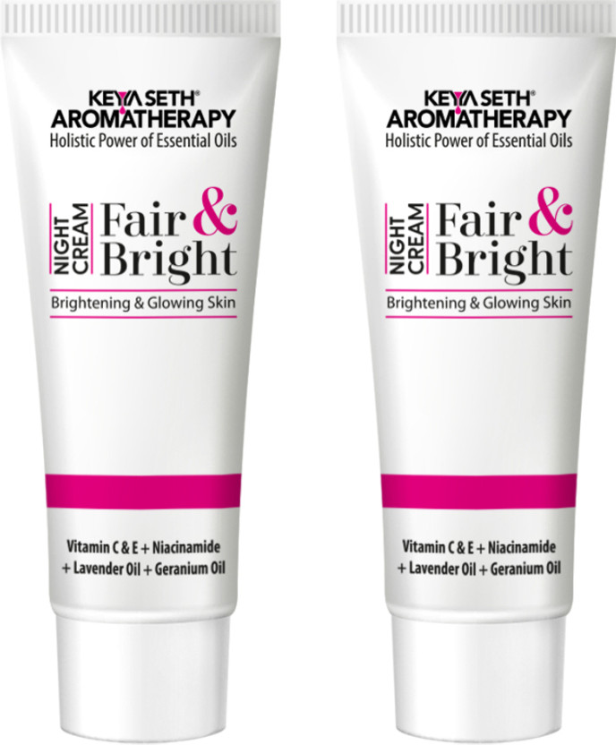 KEYA SETH AROMATHERAPY Fair & Bright Night Cream Skin Brightening, Whitening, with Vitamin C, B3 & B6(36 g)