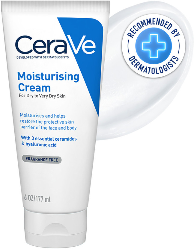 CeraVe Moisturizing Barrier Repair Cream with Ceramides & Hyaluronic Acid(177 ml)