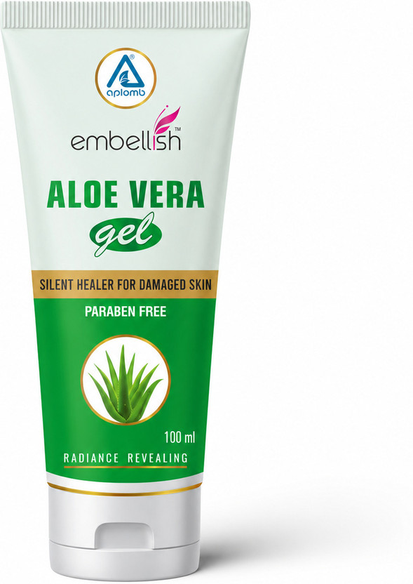 Aplomb Embellish Pure Natural Aloe Vera Gel Moisturises, Nourishes Skin for Face & Hair(100 g)