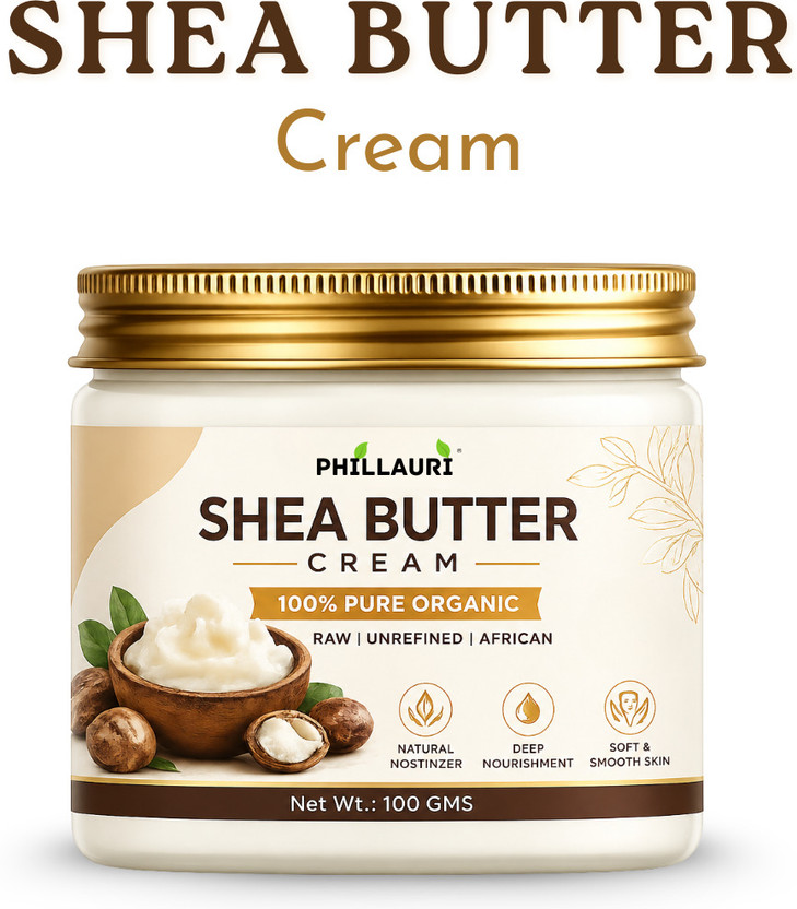 Phillauri Shea Butter Cream For Dry Skin Daily Moisturizing Care For Daily Use(100 g)
