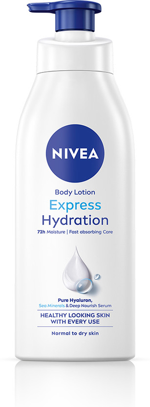 NIVEA Express Hydration Body Lotion, Moisture Serum, Hyaluronic acid, Men & Women(400 ml)