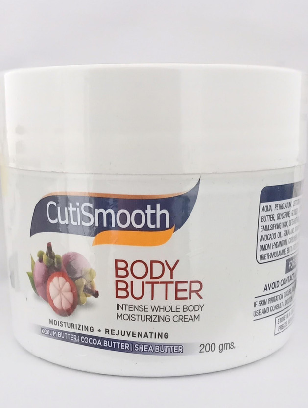 cutismooth body butter moisturizing + rejuvenating cream (pack of 1) 200gm(200 g)