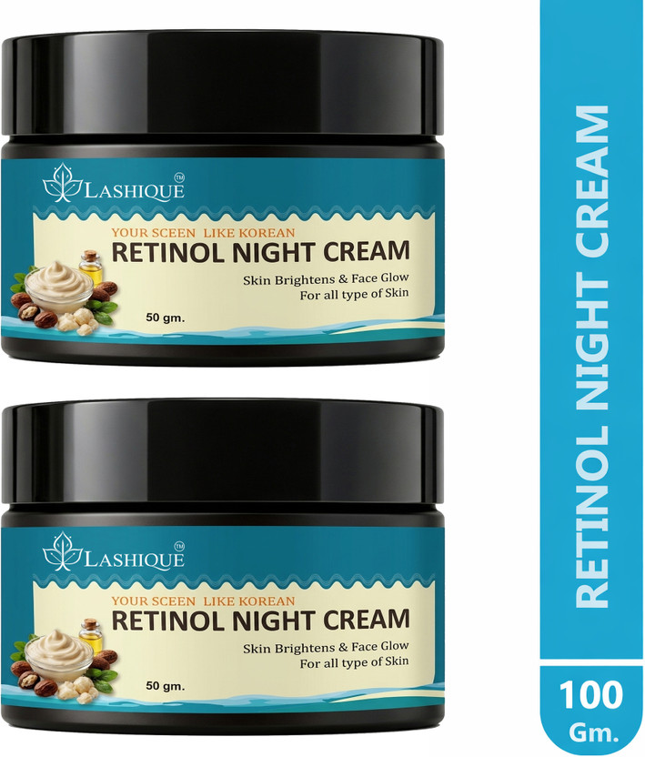 Lashique Retinol Night Cream with Vitamin C, Anti-Aging,100 gm(100 g)