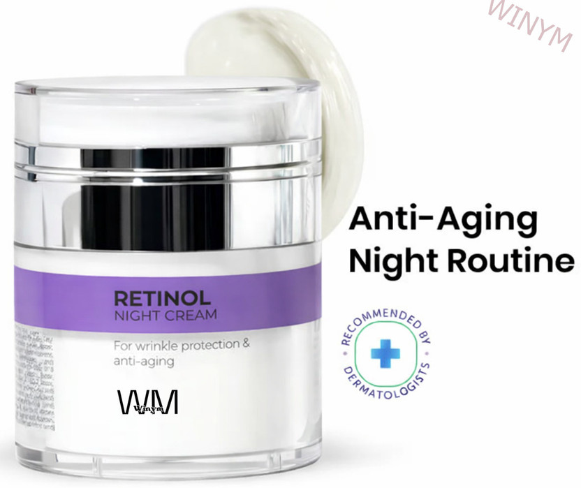 Winym Retinol Night Cream For Wrinkles & Anti-Aging | Skin Elastic Care(50 g)