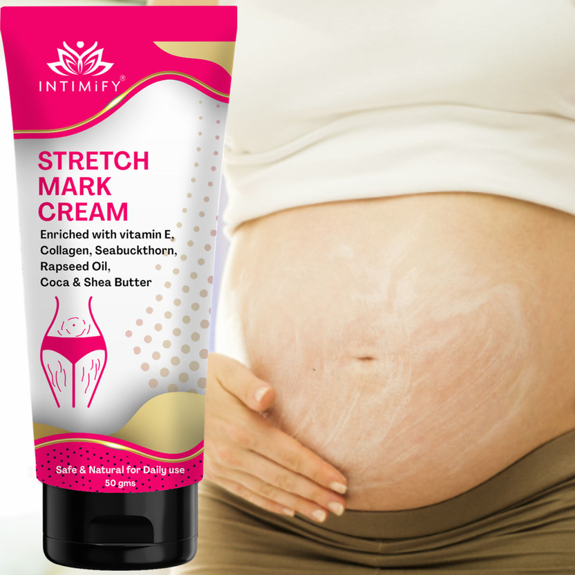 INTIMIFY INTIMIFY Pregnancy Stretch Mark Cream Moisturises & Soothens Skin for women(50 g) - Flipkart Deal