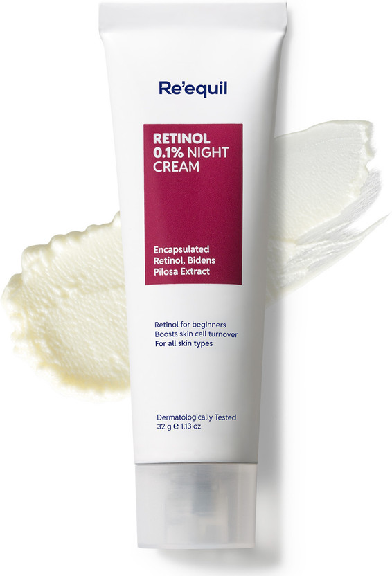 Re'equil 0.1% Retinol Night Cream for Wrinkles & Skin Tightening(32 g)