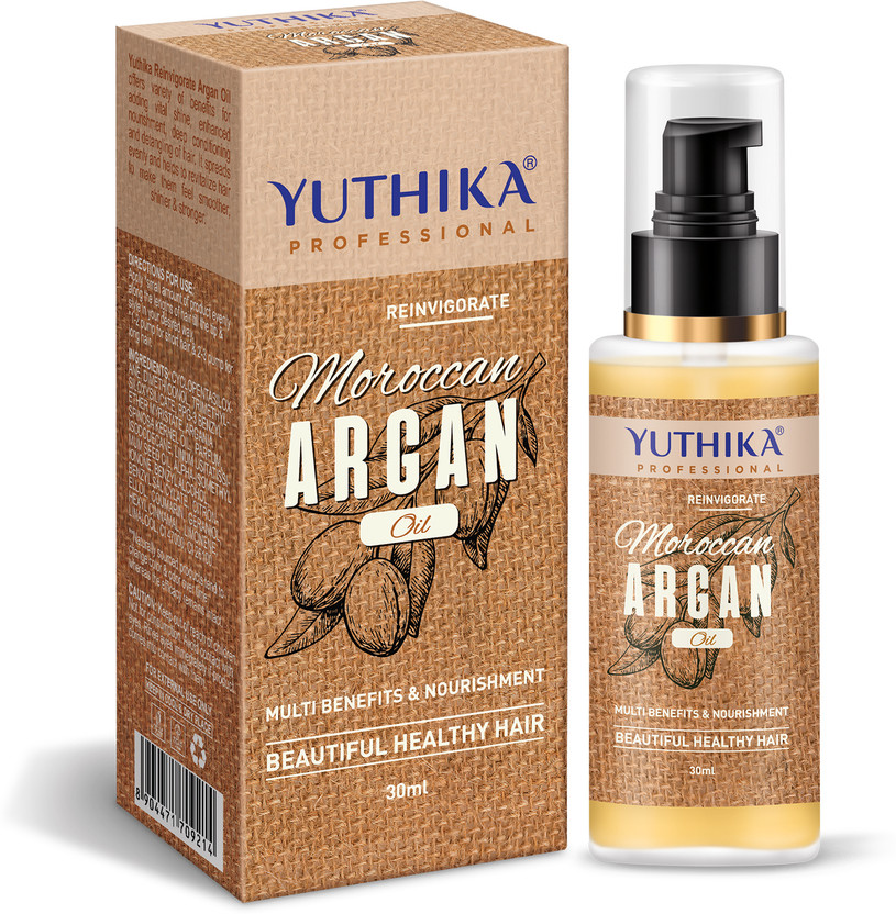 Yuthika Moroccan Argan Hair Oil For Women & Men | Ultra-Smooth & Shiny, Tames Frizz Hair Oil(30 ml)