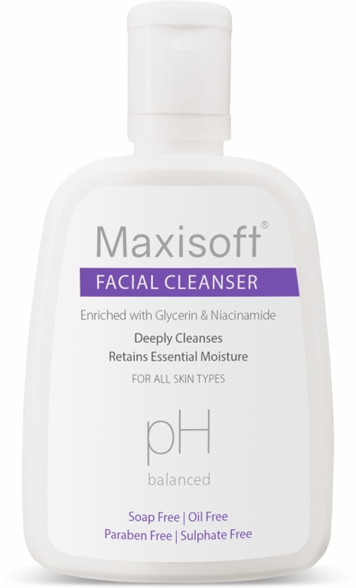Maxisoft Facial Cleanser All Skin Types , Paraben-free, pH Balanced Pack of 1(125 ml)