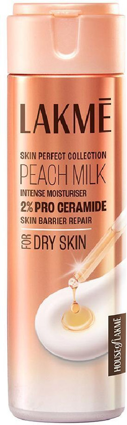 Lakmé Peach Intense Moisturiser 2% Pro Ceramide, Skin Barrier Repair | All Skin Types(60 ml)