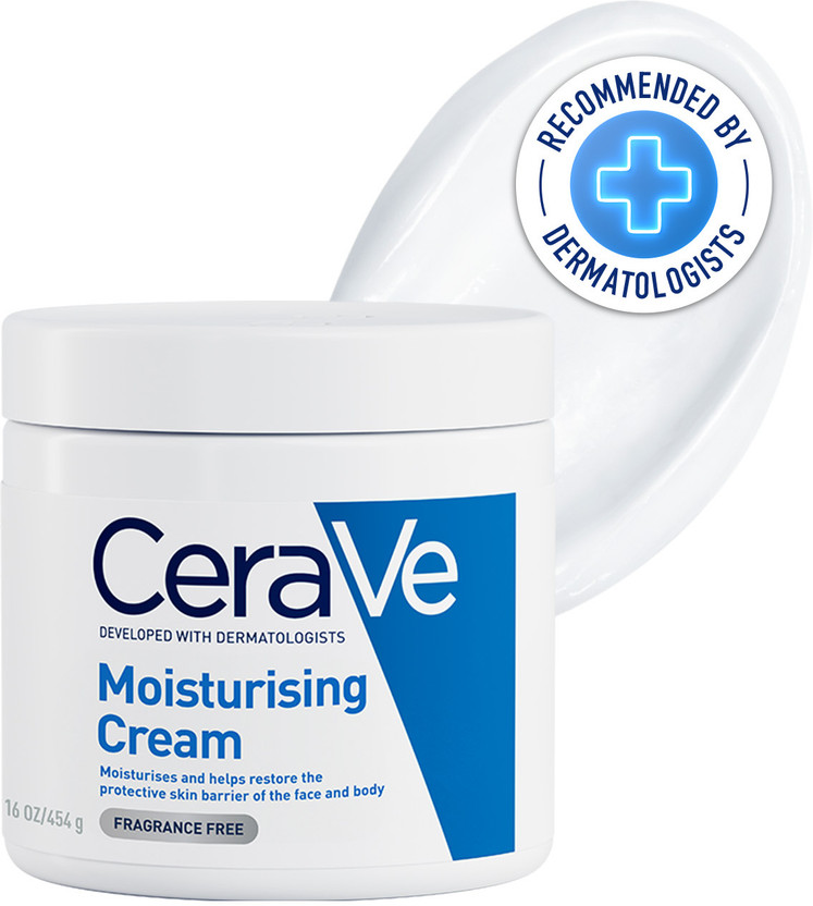 CeraVe CeraVe Moisturizing Cream For Dry Skin with Ceramides, Dermatologist Recommended(454 g) - Flipkart Deal