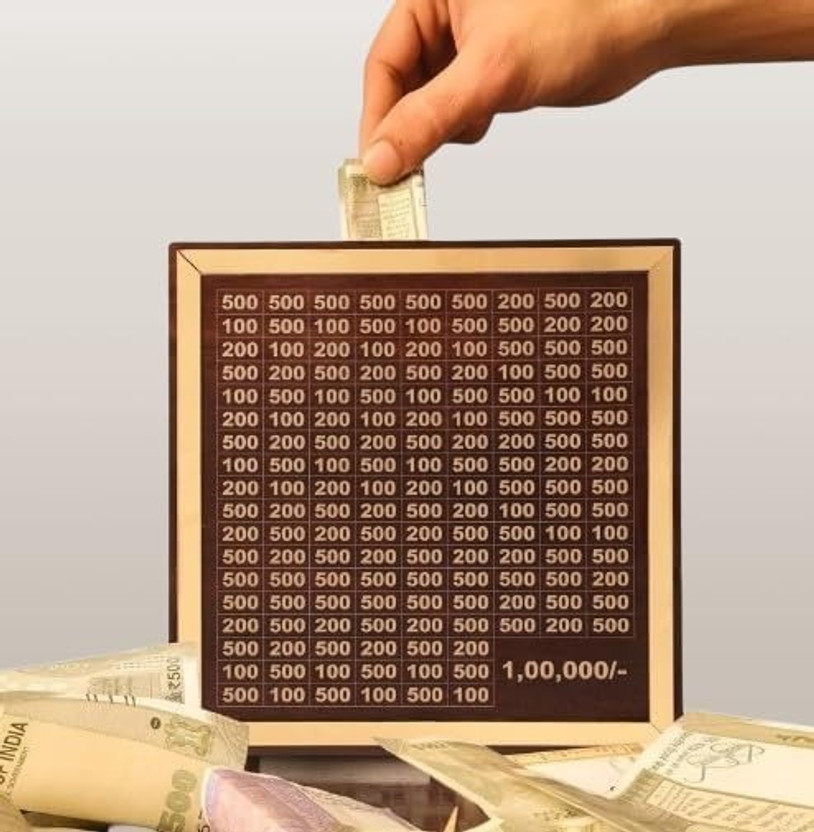 APENTERPRISES APENTERPRISES Wooden Money Saving Bank Wooden Money Clip(Brown) - Flipkart Deal