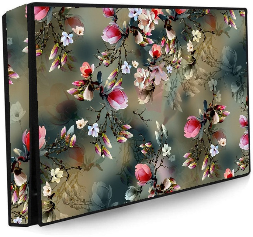Wacky 32 Inch Led TV Cover Waterproof with Transparent Polyethene Layer for 32 inch Thomson, KODAK, Sony, Samsang, Mi Led TV Cover  - Led-32-K-Gry-Pnk-FL(Grey, Pink)