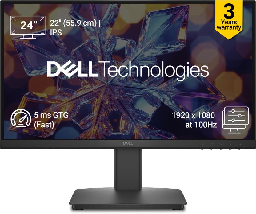 DELL SE Series 55.88 cm (22 inch) Full HD LED Backlit IPS Panel Monitor (SE2226HX)(Response Time: 5 ms, 100 Hz Refresh Rate)