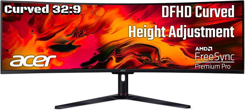Acer 124.46 cm (49 inch) Curved Full HD VA Panel Gaming Monitor (EI491CR)(Response Time: 4 ms, 144 Hz Refresh Rate)