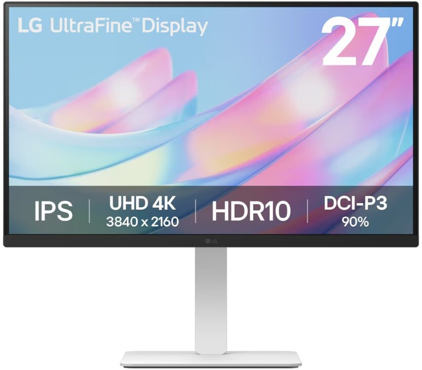 LG Ultrafine 68.58 cm (27 inch) 4K Ultra HD IPS Panel with HDR10, DCI-P3 90%, Adjustable Stand, 3-Side Borderless Design, Computer Monitor (27US550-WB.ATROMSL)(Response Time: 5 ms, 60 Hz Refresh Rate)
