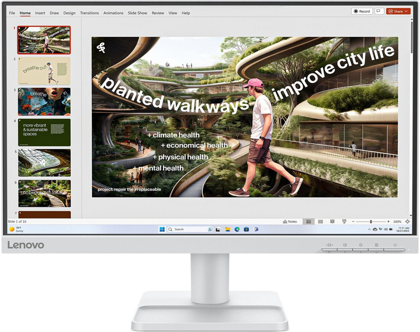 Lenovo L-Series 54.61 cm (22 inch) Full HD LED Backlit IPS Panel Monitor (L22-42)(Response Time: 4 ms, 100 Hz Refresh Rate)