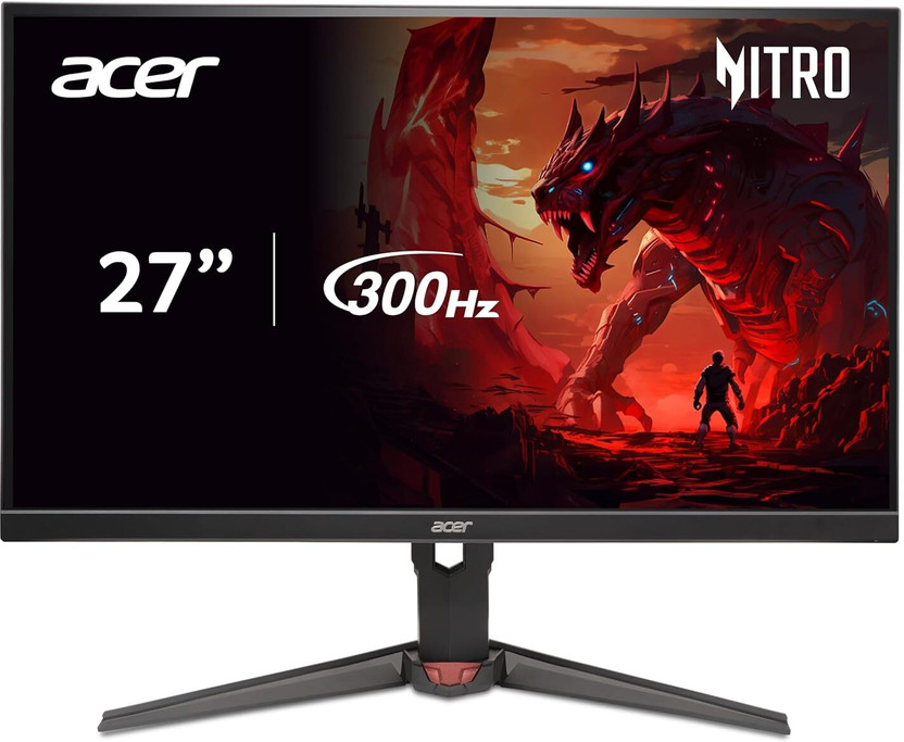 Acer Nitro 68.58 cm (27 inch) WQHD LED Backlit IPS Panel Gaming Monitor (XV272U F3)(AMD Free Sync, Response Time: 0.5 ms, 300 Hz Refresh Rate)