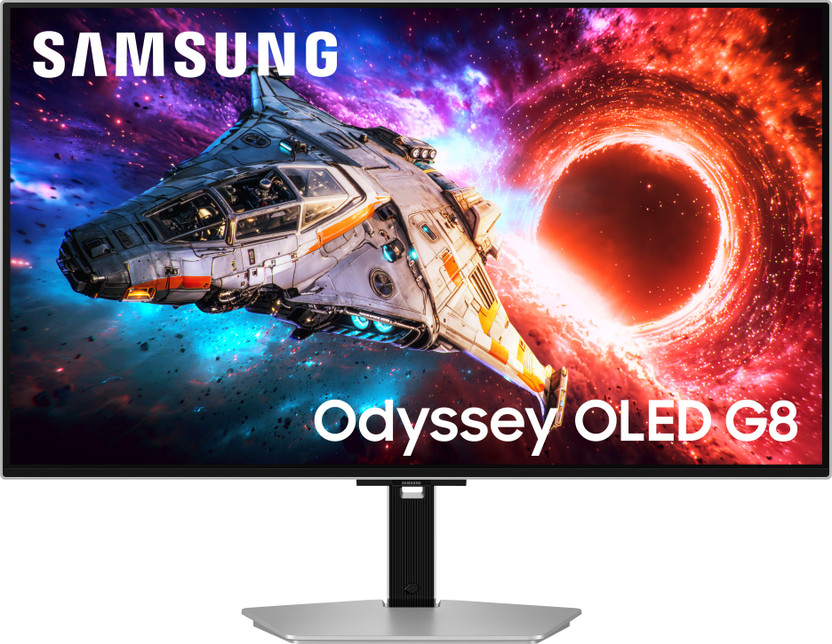 Samsung 203.96 cm (80 cm) 4K Ultra HD OLED Panel Gaming Monitor (Odyssey OLED G8 Gaming Monitor UHD, 240 Hz, 0.03ms(GTG), FreeSync Premium Pro)(Response Time: 0.03 ms, 240 Hz Refresh Rate)