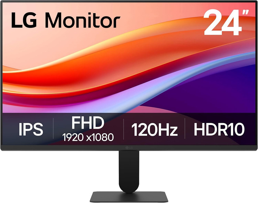 LG LG 24 inch 60.96 cm (24 inch) Full HD IPS Panel Monitor (24U411A-B ,1920 x 1080, HDMI & VGA, 3 Side borderless, Reader Mode, Flicker Safe)(Response Time: 5 ms, 120 Hz Refresh Rate) - Flipkart Deal