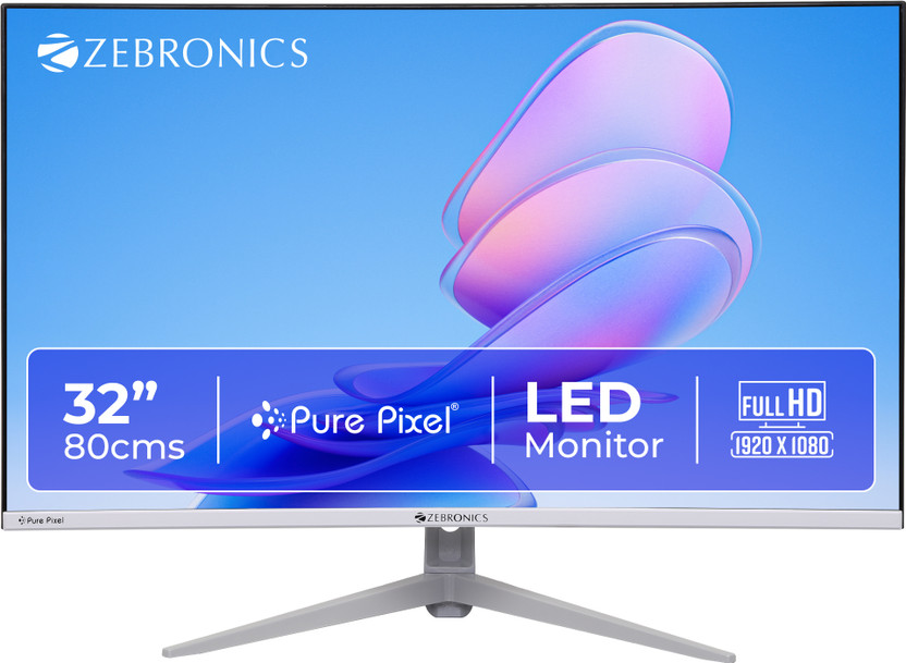 ZEBRONICS EA Series 80.0 cm (32 inch) Curved Full HD LED Backlit VA Panel Monitor (Zeb-EA320)(Response Time: 4.5 ms, 100 Hz Refresh Rate)
