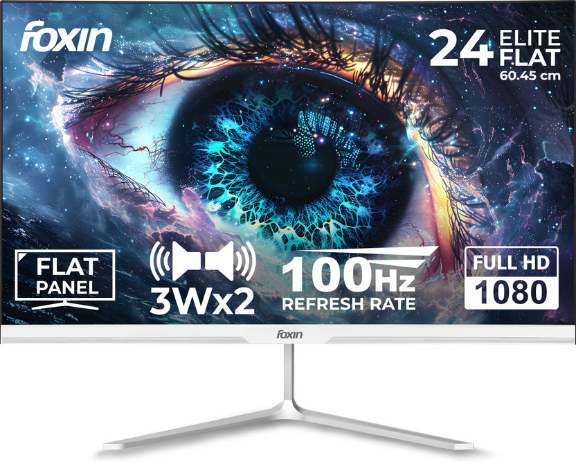 Foxin Foxin 54.61 cm (22 inch) Full HD LED Backlit IPS Panel Monitor (21.5 Inch FHD Flat LED Monitor 1920x1080p Elite Series | IPS Panel)(Adaptive Sync, Response Time: 1 ms, 100 Hz Refresh Rate) - Flipkart Deal