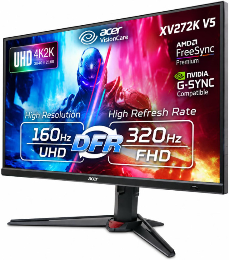 AMD Acer Nitro 68.58 cm (27 inch) UHD IPS Panel Gaming Monitor (XV272K V5)(AMD Free Sync, Response Time: 1 ms, 160 Hz Refresh Rate) - Flipkart Deal