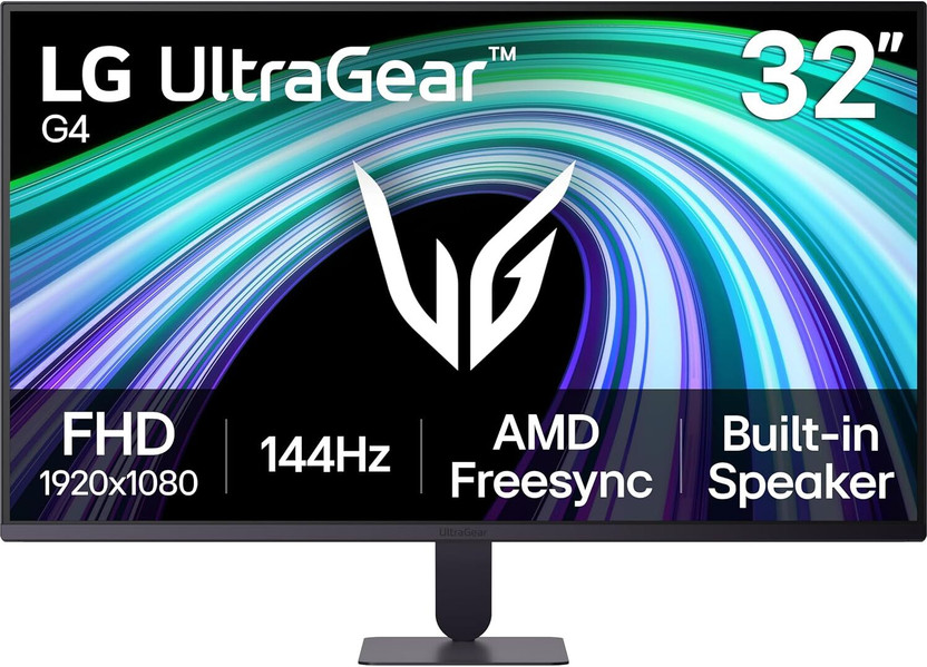 LG Ultragear 81.28 cm (32 inch) Full HD VA Panel Gaming Monitor (32G403B-(1920 X 1080), 3500:1 Contrast,HDMI & DP Port, 99%sRGB, Built in Speaker)(Frameless, AMD Free Sync, Response Time: 1 ms, 144 Hz Refresh Rate)