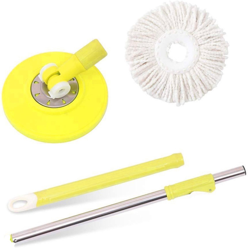 UNIQUE UNIQUE GLOBAL UNIQUE MOP 004 Mop Head and Rod(Yellow) - Flipkart Deal