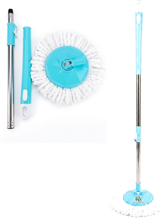 UNIQUE UNIQUE GLOBAL Mop Head and Rod(Blue) - Flipkart Deal