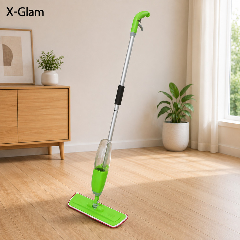 X - Glam Microfiber Flat Spray Mop for Hardwood & Tile Wet & Dry Mop(Multicolor)
