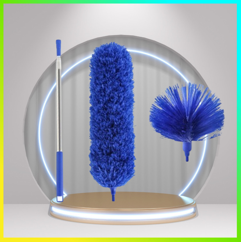 ANIDRA Microfiber Feather Duster Fan Cleaning Mop Dust Mop(Multicolor)