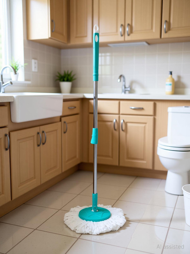 Flipkart Pranay's Kleanup Mop_Cleaning_wipe_string_pc_1_HHC009 String Mop(Blue) - Flipkart Deal