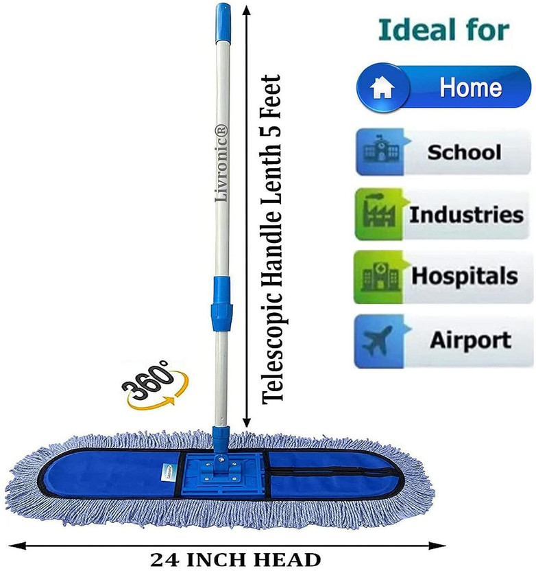 KUROXO Wet & Dry Mop(Blue)