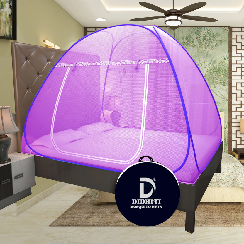didhiti NEW G-MOS.NET-DB-TENT-CCC-AA-PURPLE H226 Polyester Washable Adults Mosquito Net(Purple, Tent)