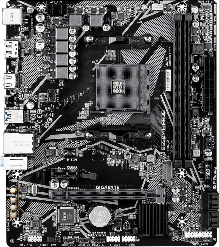 GIGABYTE B550M H ARGB AM4Socket Micro-ATX AMD B550 Chipset DDR4 Motherboard for Desktop