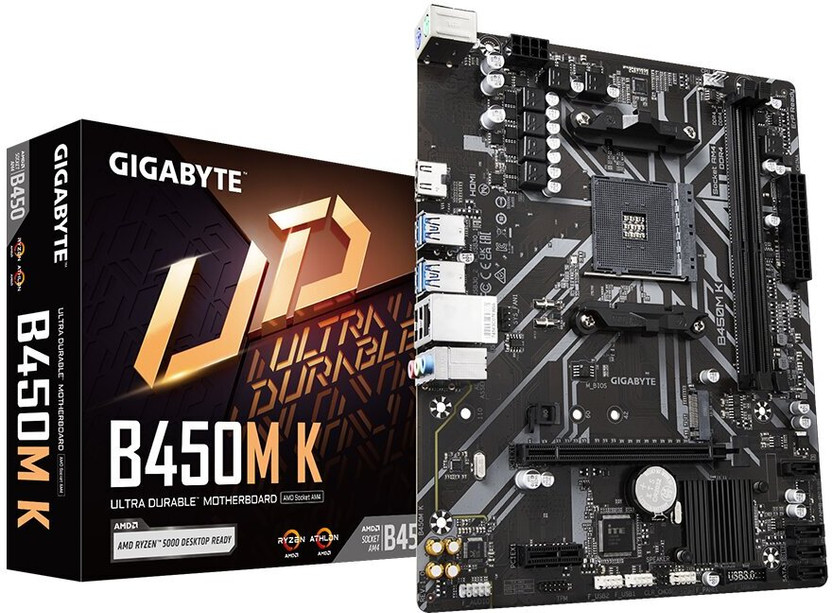 GIGABYTE B450M K AM4Socket Micro-ATX AMD B450 Chipset DDR4 Motherboard for Desktop