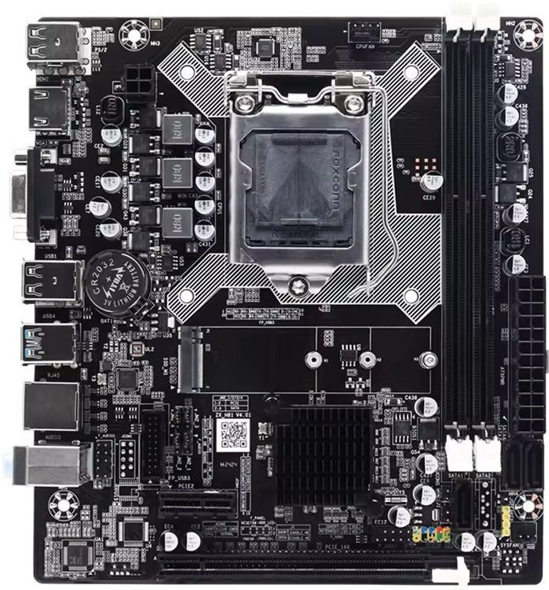 ZEBRONICS H81M2 Supports NvMe M.2 LGA 1150 DDR3 Support i3/i5/i7 Processor LGA 1150Socket ATX Intel H81 Express Chipset DDR3 Motherboard for Desktop