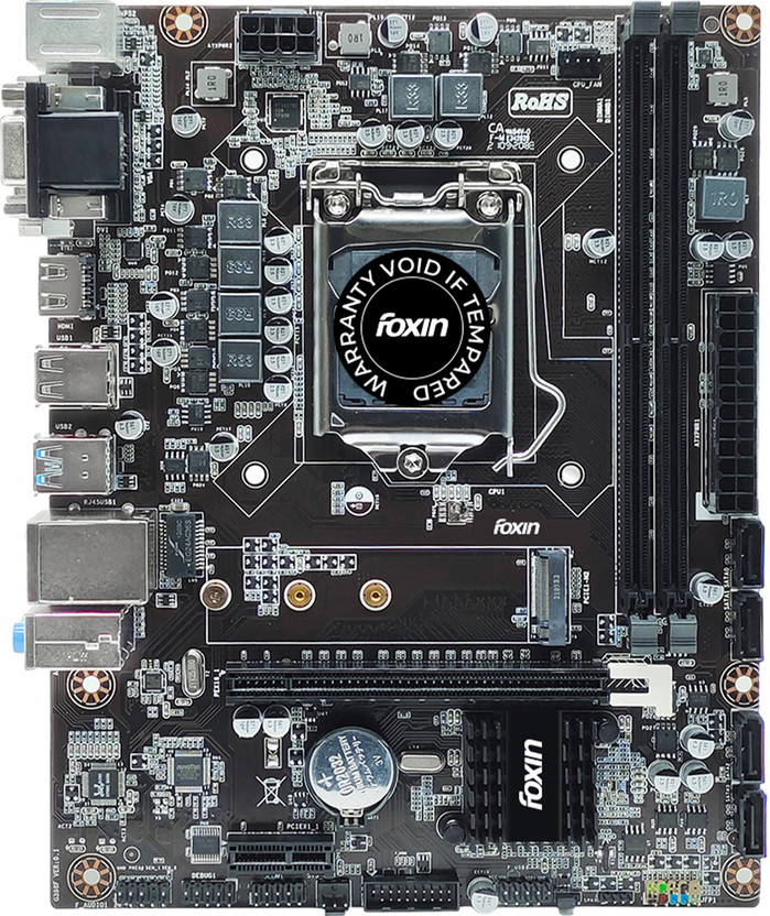 Foxin H310 LGA1151Socket Micro-ATX Intel H310 Chipset DDR4 Motherboard for Desktop