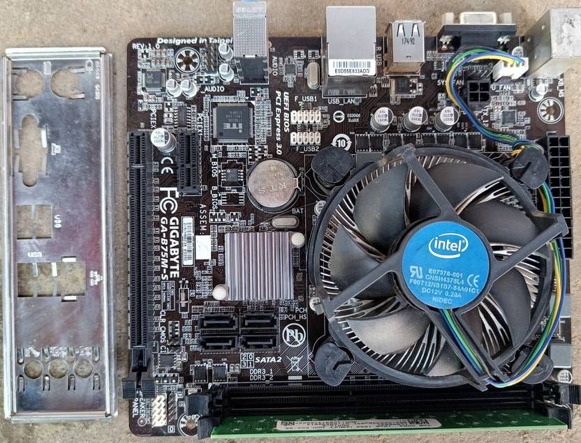 Dtech Gigabyte B75MS Motherboard with 3rd gen Core i3 Processor and 4Gb