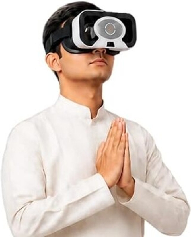 DURLABH DARSHAN VR Headset +1 Year App Subscription(BLACK & WHITE)