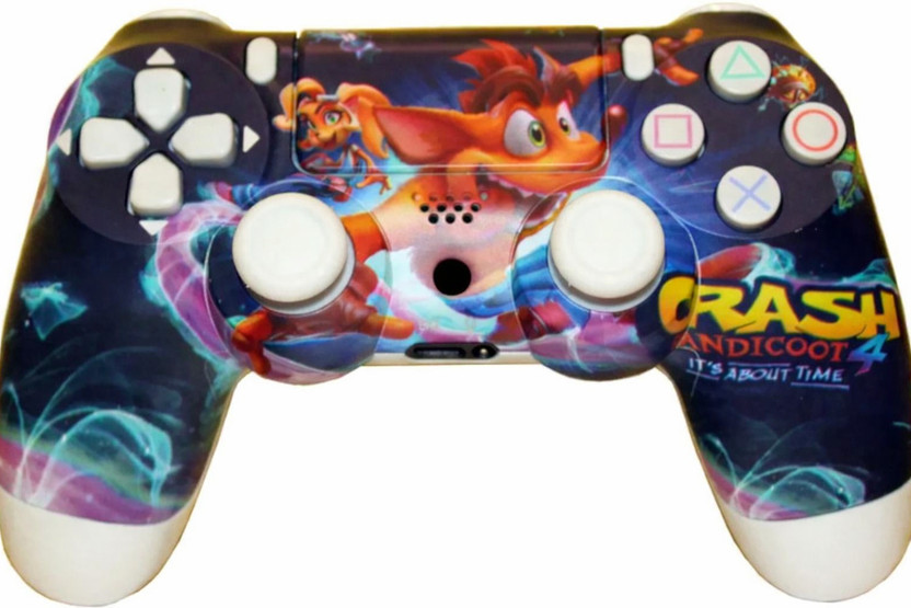 HG WORLD PS4 Playstation Controller Dualshock 4 Wireless,High Performance Dual Motor  Motion Controller(Crash Bandicoot, Vibration Feedback, Remote Play, For Sony, Pro, Slim, Phat, Gaming Joystick, For PS4, PC)