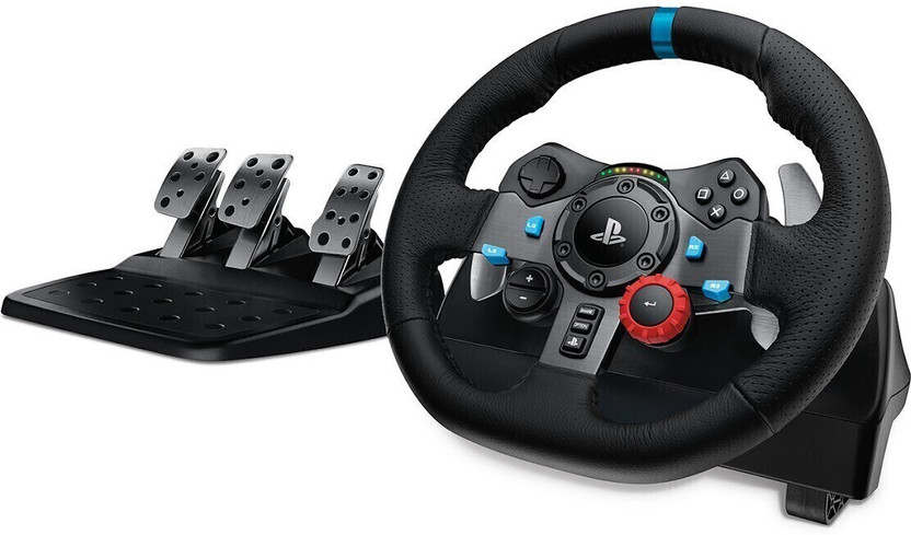 Logitech G29 Driving Force Racing Wheel,Floor Pedals  Motion Controller(Black, For PS3, PS4, PS5)