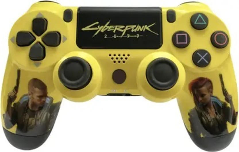 HG WORLD Playstation Dualshock4 Wireless Gamepad | High Performance |Dual Motor Bluetooth  Motion Controller(Cyberpunk, Vibration Feedback Remote Play, For Sony Slim&Pro&Phat Gaming Joystick, For PS4, PC)