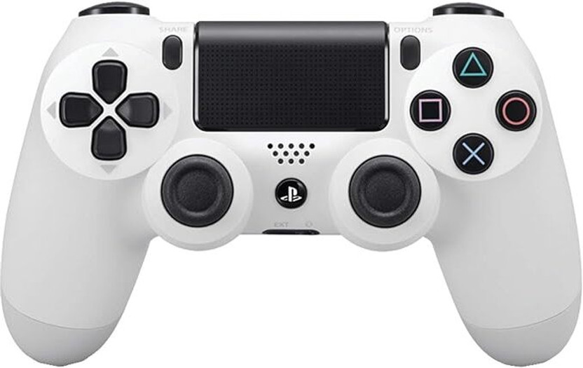 SONY DualShock 4 Wireless Controller V2 Gamepad (White, For PS4)  Motion Controller(White, For PS4)