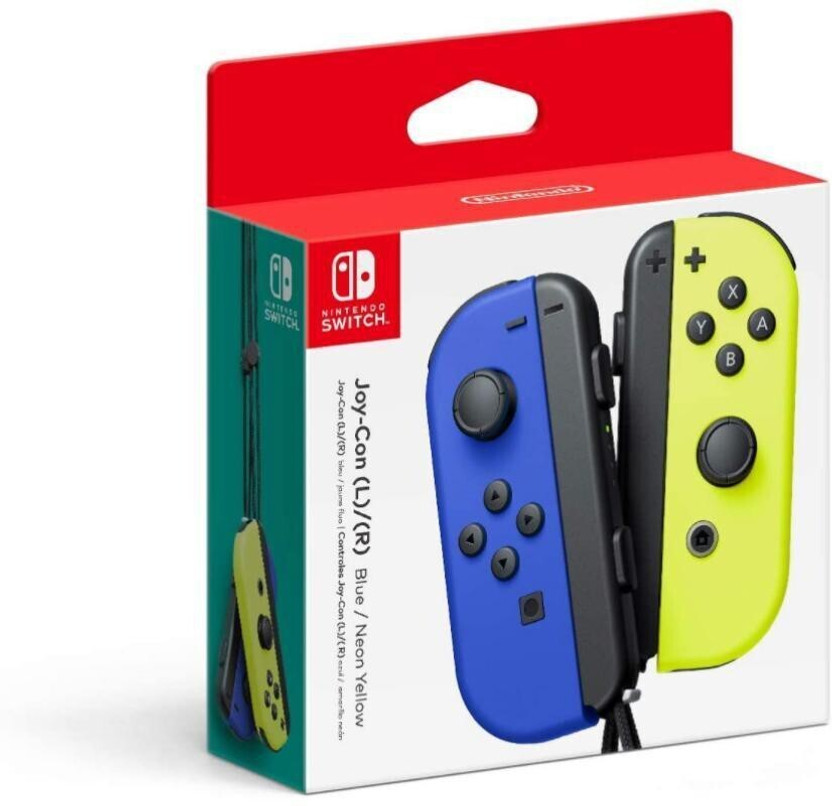 NINTENDO Switch Joy Con Neon Blue Neon Green  Motion Controller(Blue, Green, For Wii)