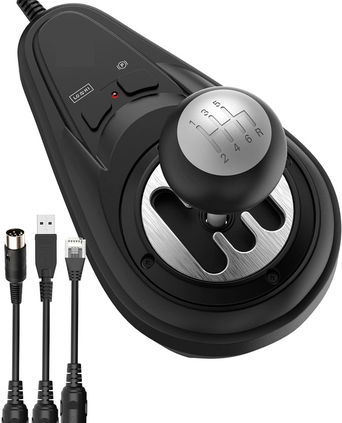 HG WORLD A7 Gear Shifter 6+1,USB Racing Gear Lever for Gaming Steering Wheel  Motion Controller(Black, Compatible With PXN V9&V10&V900&V99&V3, For PC, PS3, PS4, PS5, Xbox, Xbox One)
