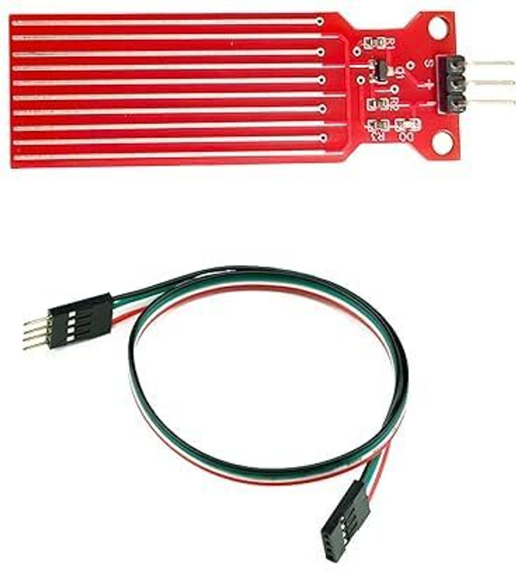 Testin Electronics Water Level & Soil Moisture Sensor Module with 3 Male to Female Jumper Wires Educational Electronic Hobby Kit